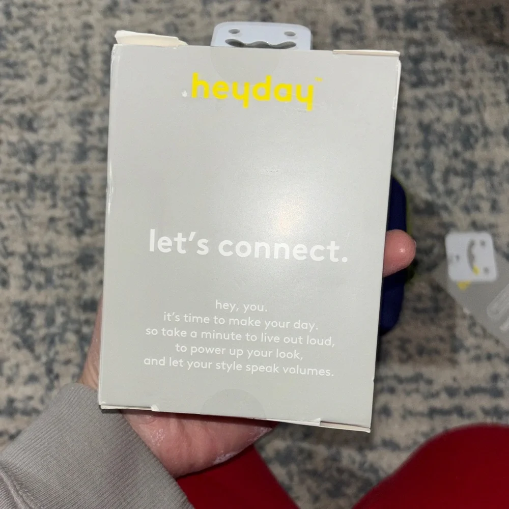 Heyday Compact Wireless Mouse - teal and purple travel bag NWT